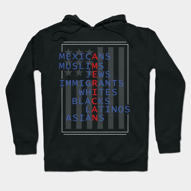 Immigrants All American Shirt Reform Hoodie by Yazdani Hashmi